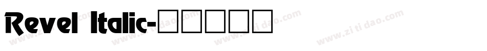 Revel Italic字体转换